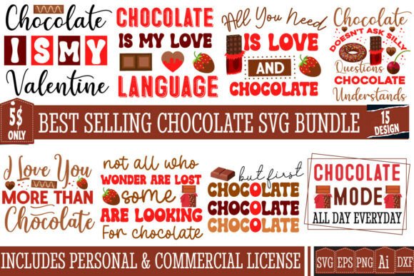 Chocolate Day SVG Bundle: A Sweet Addition to Crafts and Graphics