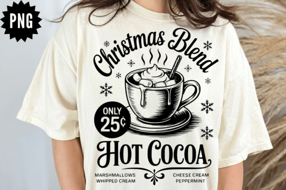 Christmas Blend Hot Cocoa SVG for Embroidery