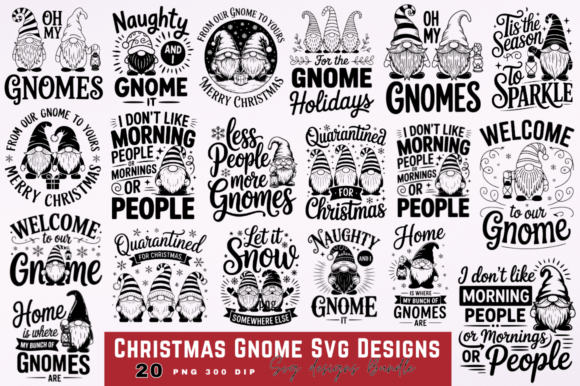 Christmas Gnome SVG Designs for Festive Crafts