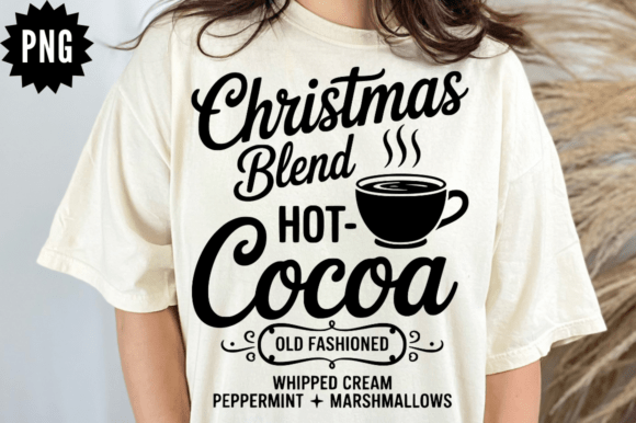 Christmas Hot Chocolate SVG Design for Graphics and Crafts