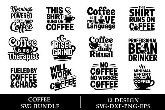 Coffee Svg Design Bundle: A Versatile Graphics Asset for Crafts