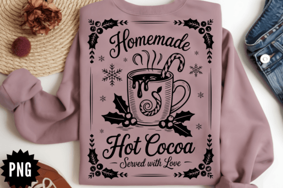 Cozy Crafts Graphics: Homemade Hot Cocoa Served with Love SVG