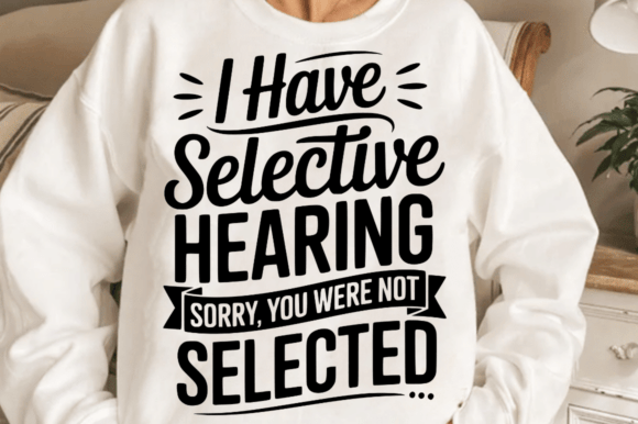 Crafting a Sassy Brand with I Have Selective Hearing SVG Design