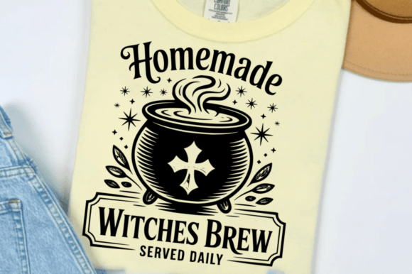 Halloween Homemade Witches Brew SVG for Graphics and Crafts
