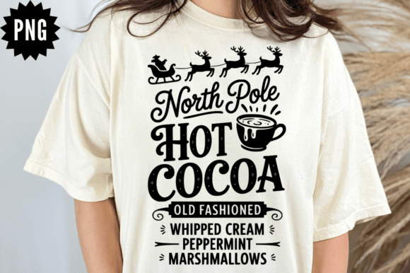 North Pole Hot Cocoa Old Fashioned SVG for Crafts and Graphics