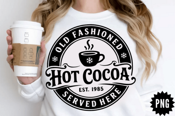 Old Fashioned Hot Cocoa SVG Design for Creative Graphics