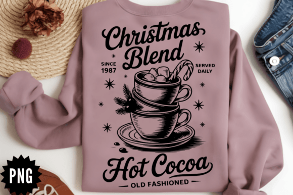 Retro Hot Cocoa Served Daily SVG: Perfect for Crafts & Graphics