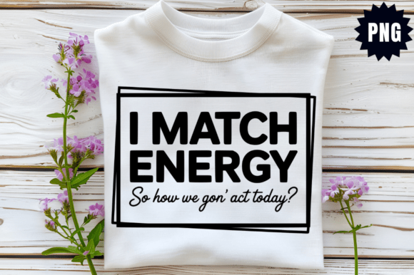 Review: I Match Energy So How We Gon Act Today Graphics for Crafts