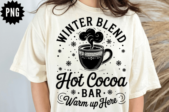 Winter Blend Hot Cocoa Bar: A Charming Graphics Asset for Crafts